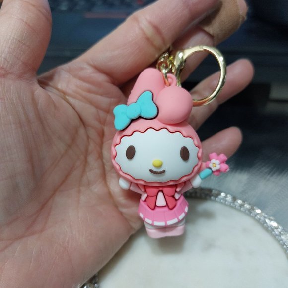 Adorable Pretty My Melody Keychain Keyring Handbag Charm Accessory - Picture 2 of 5